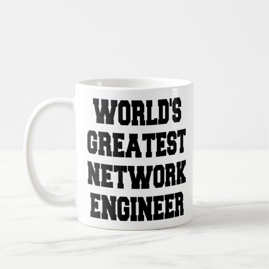 Weltbester Netzwerkingenieur Kaffeetasse (Links)