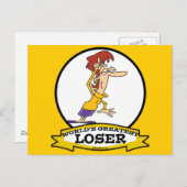 WELTBESTER NIEDERLADY FRAUEN CARTOON POSTKARTE (Vorne/Hinten)