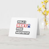 Weltbester Nurseanästhesist Karte (Gelbe Blume)