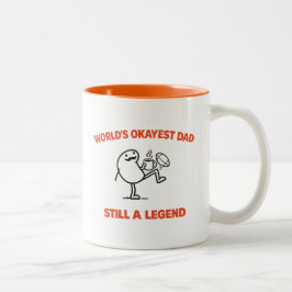Weltbester Okay-Vater | Lustiger Vaterwitz | Vater Zweifarbige Tasse