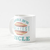 Weltbester Onkel Kaffeetasse (Vorderseite Links)