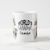 Weltbester Opa 4 Foto-Collage Jumbo-Tasse (Vorderseite)