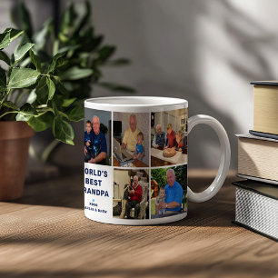 Weltbester Opa Foto-Collage Kaffeetasse
