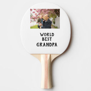 Weltbester Opa-Foto-Name Vatertag Opa Tischtennis Schläger