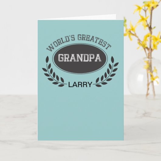 Weltbester Opa Karte (Gelbe Blume)