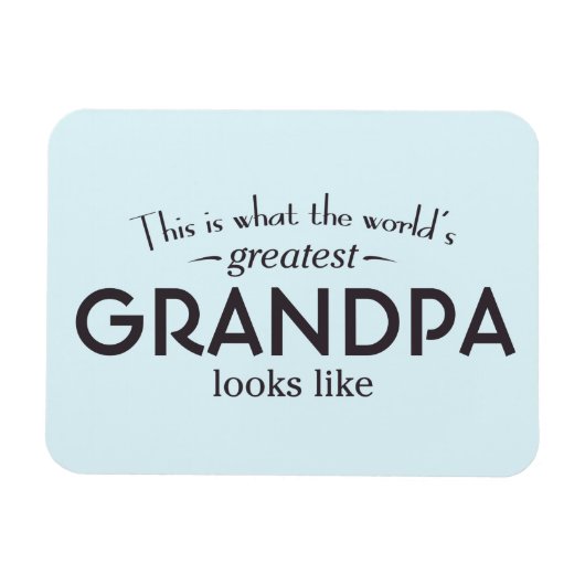 Weltbester Opa Magnet (Horizontal)