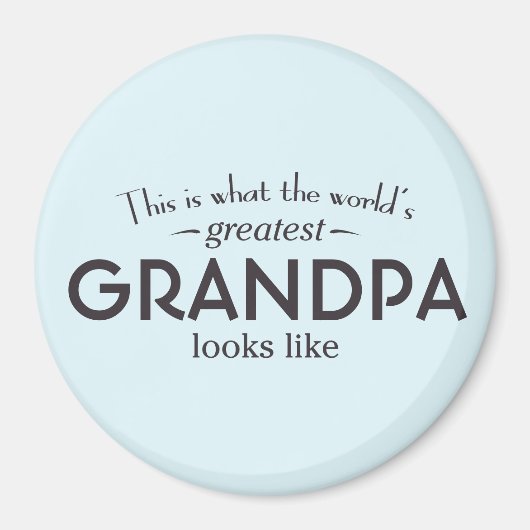Weltbester Opa Magnet (Vorne)