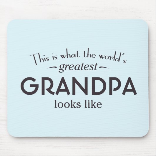 Weltbester Opa Mousepad (Vorne)
