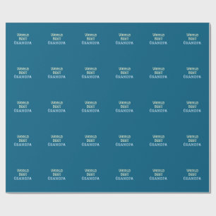 Weltbester Opa Namenstext Sporttext simpl Geschenkpapier
