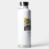 Weltbester Opa Namenstext Sporttext simpl Trinkflasche (Rechts)