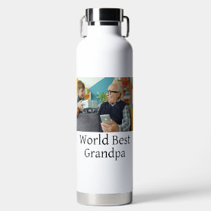 Weltbester Opa Namenstext Sporttext simpl Trinkflasche