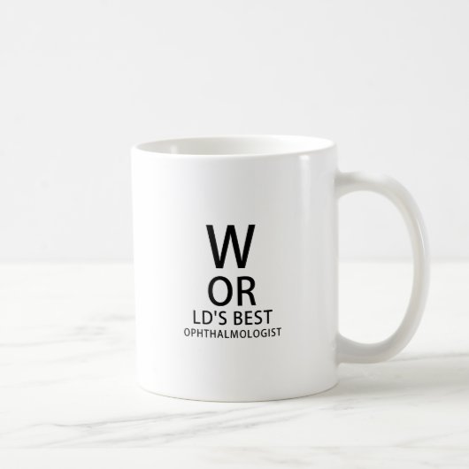 Weltbester Ophthalmologist Kaffeetasse (Rechts)