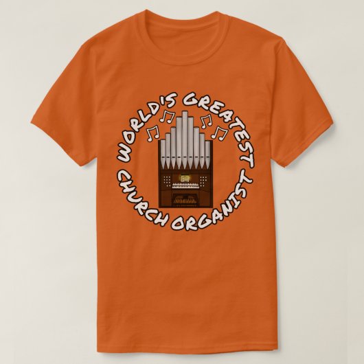 Weltbester Organist Musi T-Shirt (Design vorne)