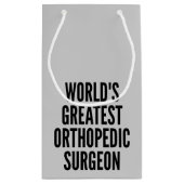 Weltbester Orthopädischer Chirurg Kleine Geschenktüte (Rückseite)