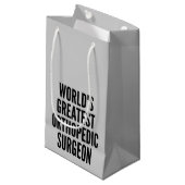 Weltbester Orthopädischer Chirurg Kleine Geschenktüte (Vorderseite Schrägansicht)