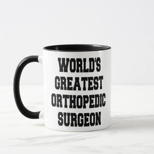 Weltbester Orthopädischer Chirurg Tasse (Links)