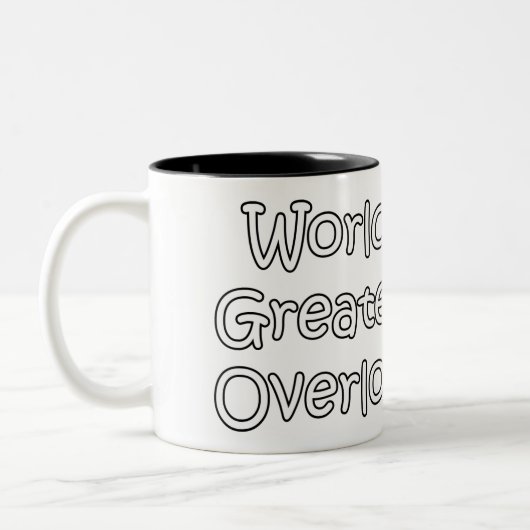 Weltbester Overlord Zweifarbige Tasse (Links)