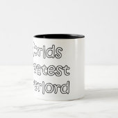 Weltbester Overlord Zweifarbige Tasse (Mittel)