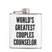 Weltbester Paarberater Flachmann (Vorderseite)