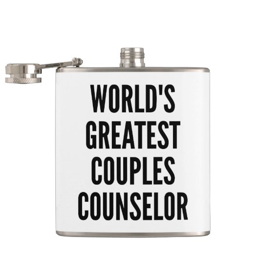 Weltbester Paarberater Flachmann (Geöffnet)