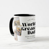 Weltbester Papa 6 Foto-Collage Tasse (Vorderseite Links)