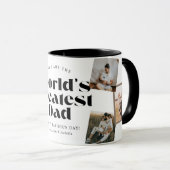 Weltbester Papa 6 Foto-Collage Tasse (VorderseiteRechts)