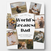Weltbester Papa 7 Foto-Collage Fotoplatte (Vorderseite)