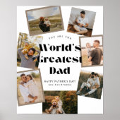 Weltbester Papa 7 Foto-Collage Poster (Vorne)
