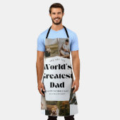 Weltbester Papa 7 Foto-Collage Schürze (Getragen)