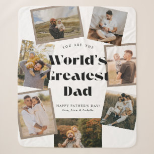 Weltbester Papa 7 Foto-Collage Sherpadecke