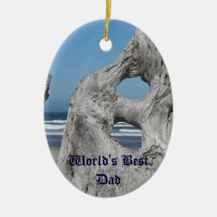 Weltbester Papa! Geschenke Ornamente Blaue Ozeanwe