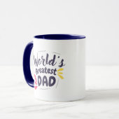 Weltbester Papa Kaffeetasse (Vorderseite Links)