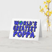 Weltbester Papa Karte (Gelbe Blume)