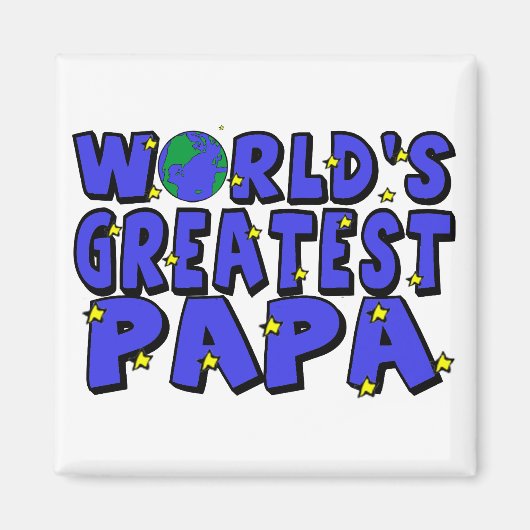 Weltbester Papa Magnet (Vorne)