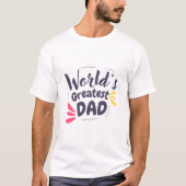 Weltbester Papa Minimalist T-Shirt (Vorderseite)