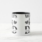 Weltbester Papa Personalisierter Becher Tasse (Zentrum)