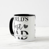 Weltbester Papa Personalisierter Becher Tasse (Vorderseite Links)
