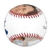 'Weltbester Papa' Personalisiertes Geburtstagsgesc Baseball (Vorderseite)