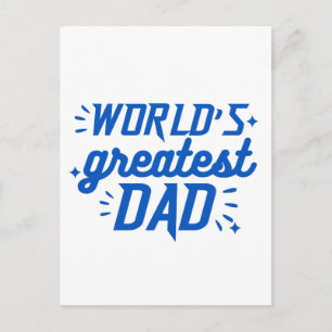 Weltbester Papa  Postkarte