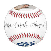 'Weltbester Papa' Vatertag, Geburtstagsgeschenk Baseball (Rückseite)