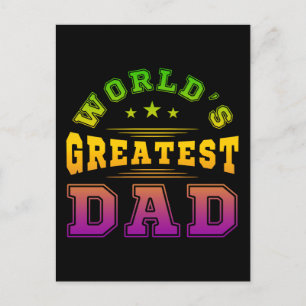 Weltbester Papa Vatertagsgeschenk Postkarte