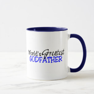Weltbester Pate-blaues Schwarzes Tasse