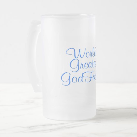 Weltbester Pate Mattglas Bierglas (Vorderseite Links)