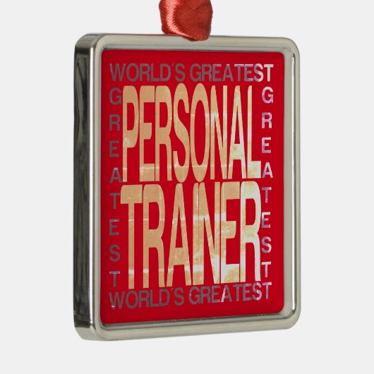 Weltbester Personal Trainer Ornament Aus Metall (Rechts)