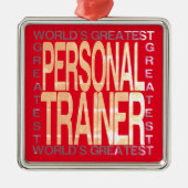 Weltbester Personal Trainer Ornament Aus Metall (Vorne)