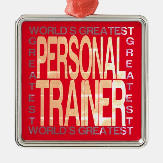 Weltbester Personal Trainer Ornament Aus Metall (Vorne)