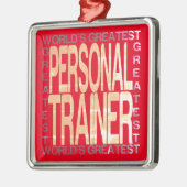 Weltbester Personal Trainer Ornament Aus Metall (Links)