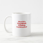 Weltbester Pilates Lehrer Kaffeetasse (Links)