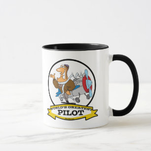 WELTBESTER PILOT II MÄNNER CARTOON TASSE