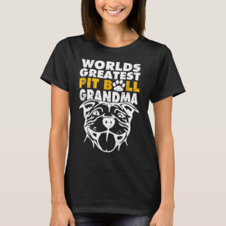 Weltbester Pit Bull Oma Hund Liebhaber Großartigke T-Shirt